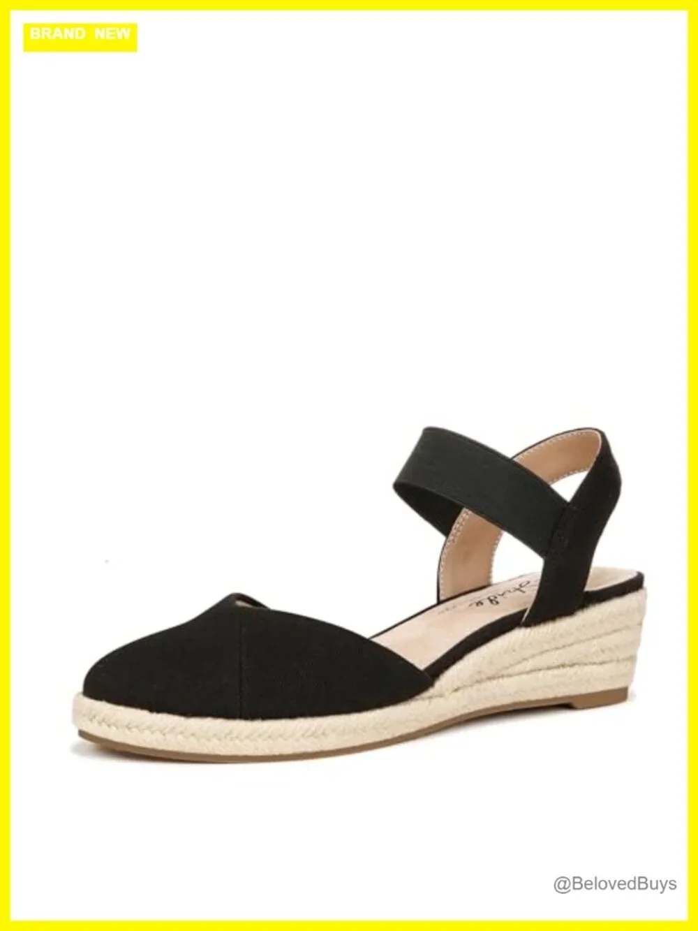 LifeStride Espadrille Wedge Sandals with Cushioned Insole & Ankle Strap